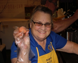 This Is Lion Joyce Cooking Up Our Famous Strawberry Fritters